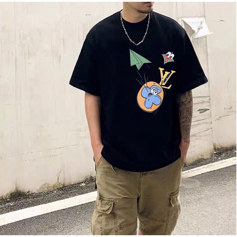 KAOS OBLONG PRIA TSHIRT IMPORT BAJU BRANDED MIRROR EL V