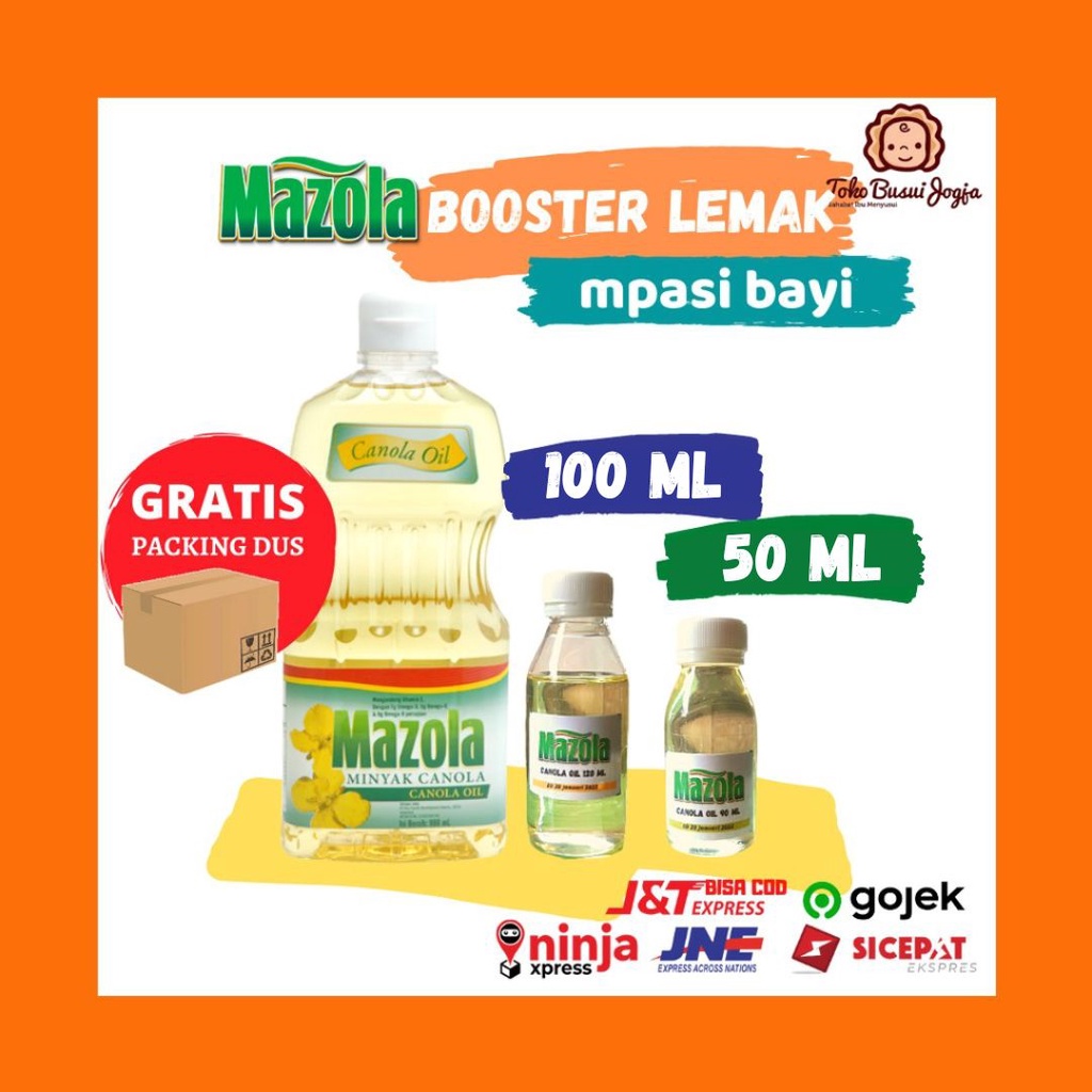 Mazola Canola Oil Minyak Kanola REPACK 50 ml 100 ml Botol Plastik MPASI