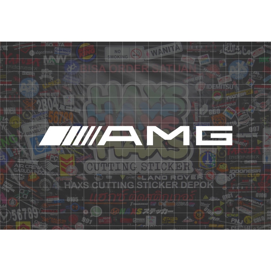 Cutting Sticker AMG Ukuran 15 Cm Untuk Motor Mobil