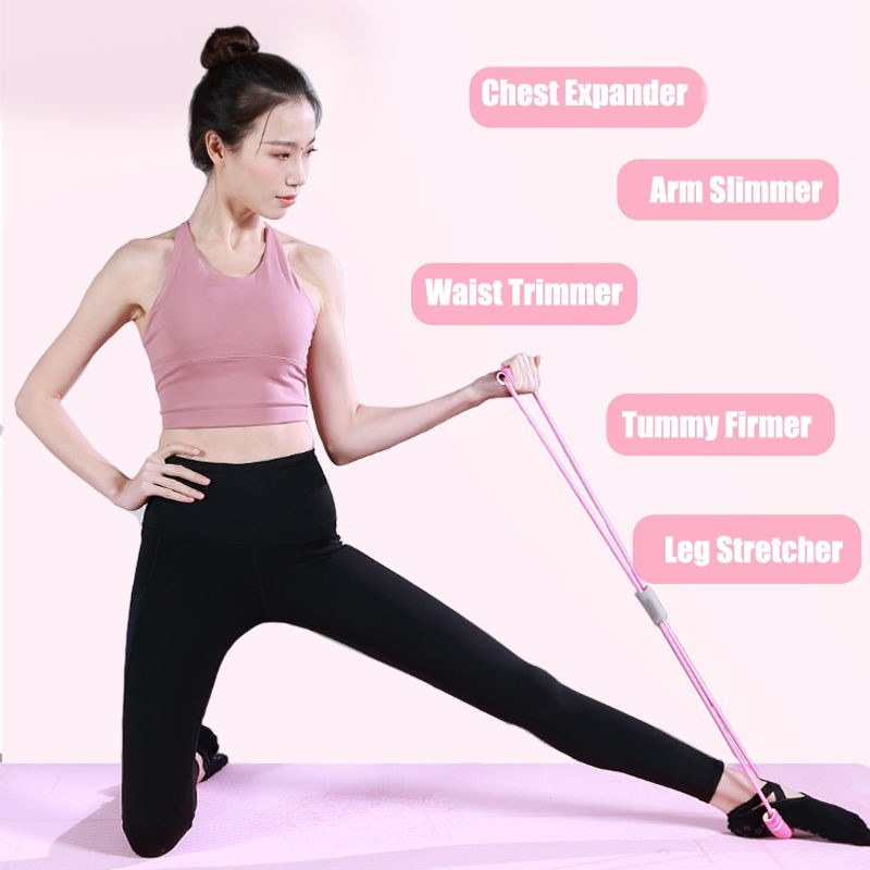 TERBARU JS-8 OlahRaga Dirumah Elastic Band Fitness Alat Gym Tali Elastis Tali elastis yoga