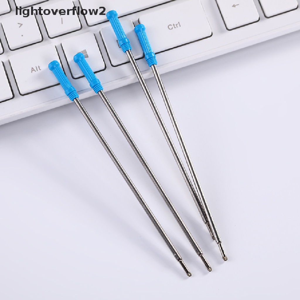 (lightoverflow2) 10pcs / lot Refill Bolpen Metal Dapat Diputar (ID)