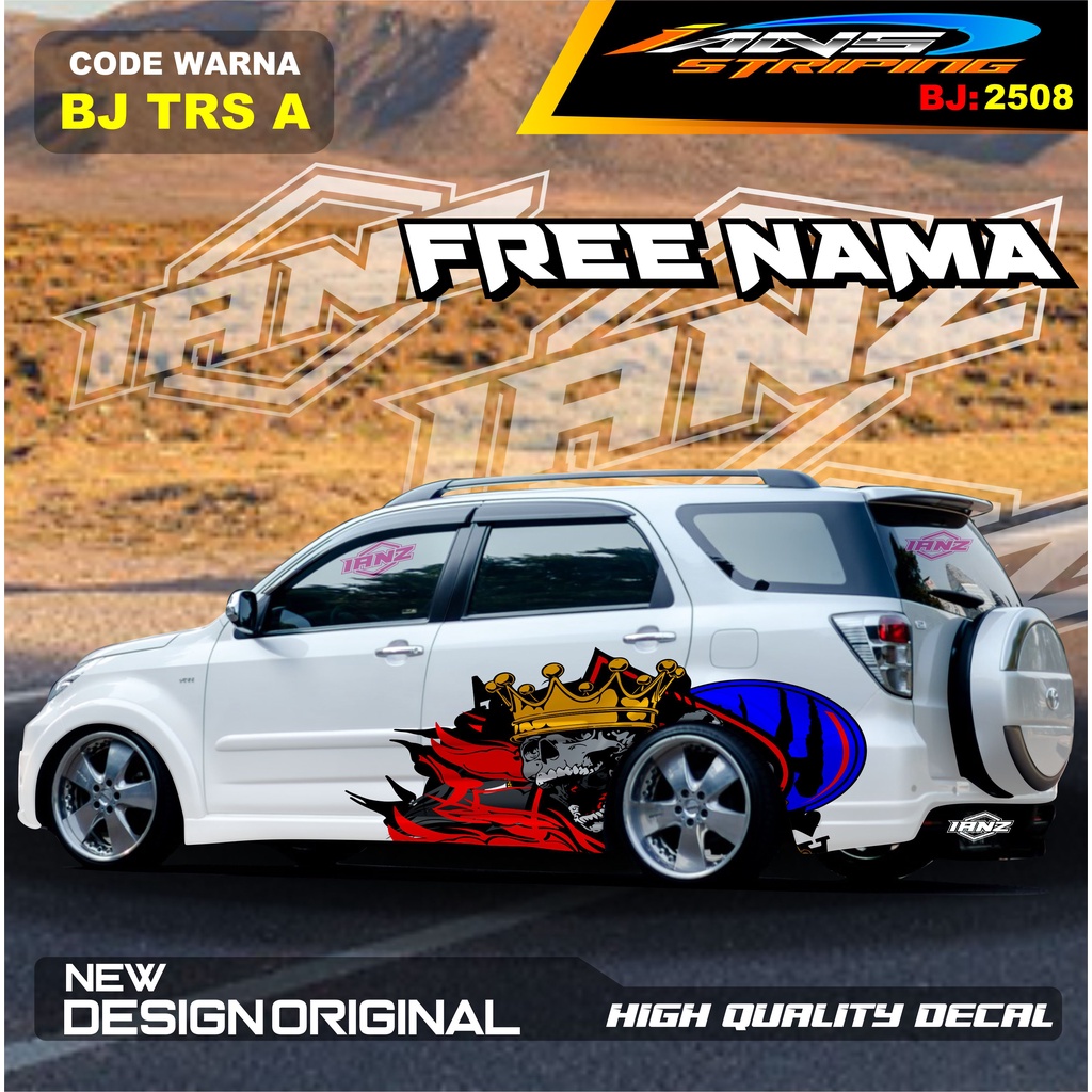 STICKER MOBIL TERIOS   / STIKER MOBIL GRAND LIVINA / VARIASI STIKER MOBIL AVANZA / STIKER MOBIL XENIA / STIKER MOBIL