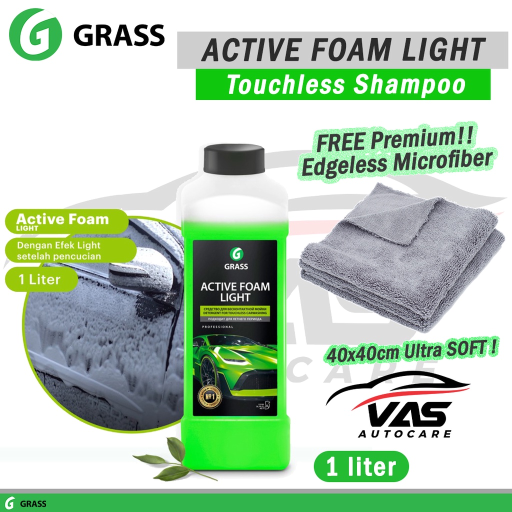 Jual GRASS ACTIVE FOAM LIGHT Touchless Shampoo Sampo 1 LITER | Shopee ...