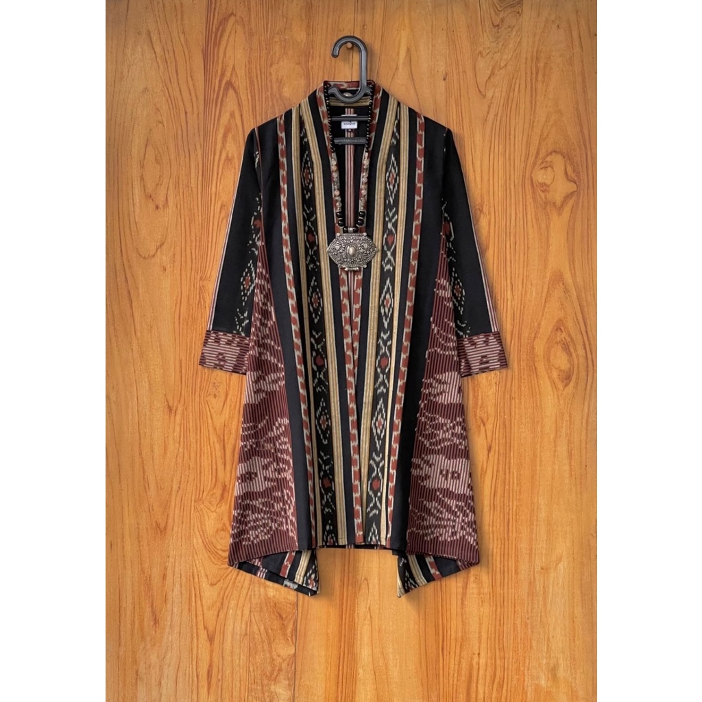 Long cardigan tenun NTT outerwear etnik