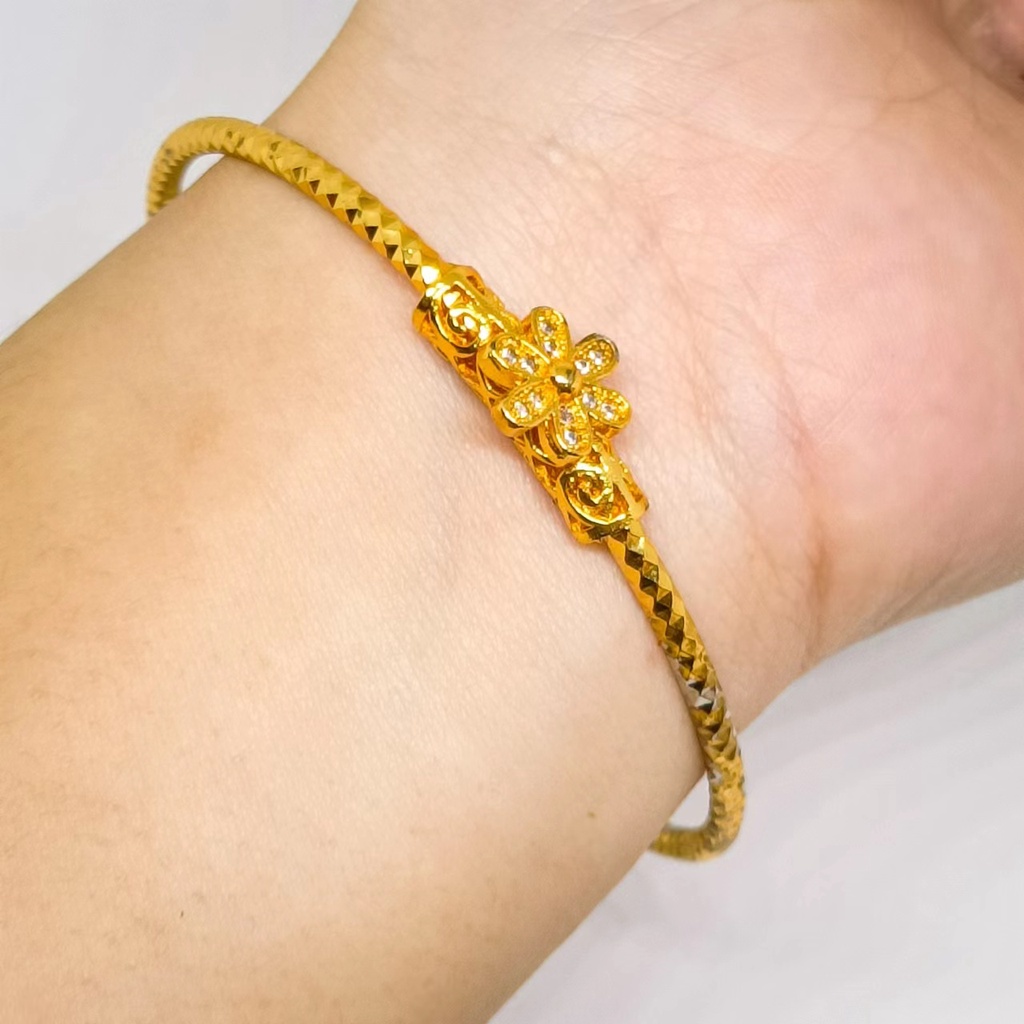 Terbaru Gelang keroncong lapis Emas 24k Gold xuping fashion perhiasan