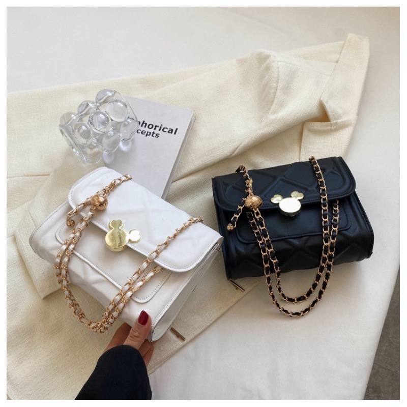 Tas Selempang Wanita Tas Slempang Tas bahu Wanita Import Sling Bag Mickey Mouse  #8679