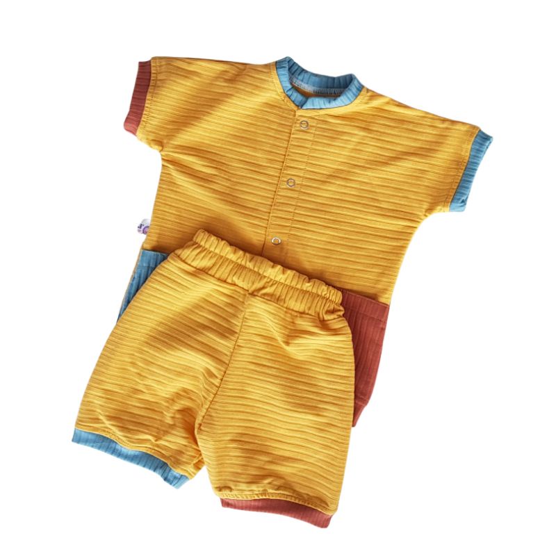 LollyPop Setelan Playsuit Pendek Anak Cowok Cewek Untuk Anak Usia 1 sd 4 Tahun
