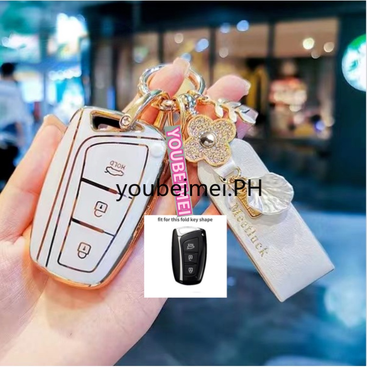 Casing Kunci Mobil Bahan TPU Untuk Hyundai Tucson Creta ix25 ix35 ix45 Santa Fe Verna Mistra Elantra