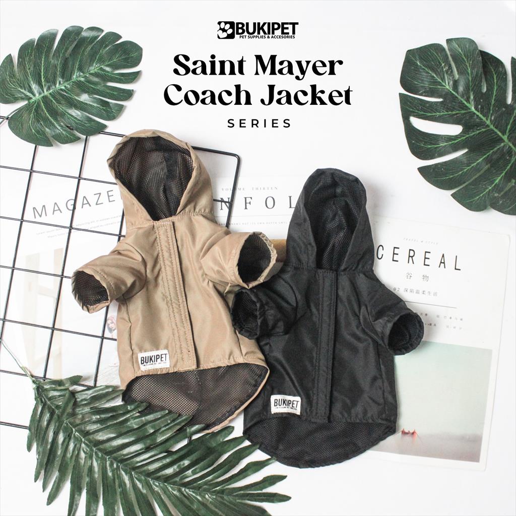 Baju Kucing Anjing Kelinci Monyet Lucu Murah Aksesoris Hewan Kecil - Saint Mayer Coach Jacket