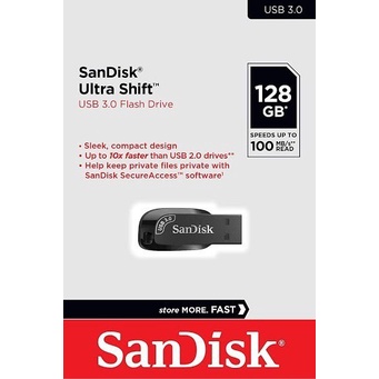 SanDisk Flashdisk SanDisk Ultra Shift USB 3.0 Flash Drive, CZ410 128GB