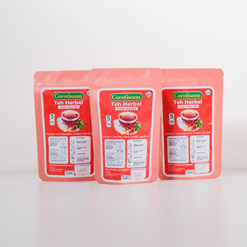

Teh Herbal Corotisana Jahe Merah 5pcs