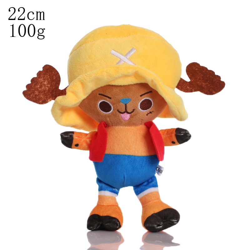 Mainan Boneka Karakter Anime One Piece Chopper Monkey D Luffy Bahan Plush Untuk Anak Dan Dewasa