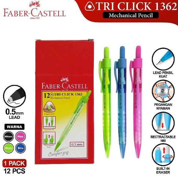 

<<<<<] Pensil Mekanik / Pensil Cetik Faber Castell Tri Click 0.5mm