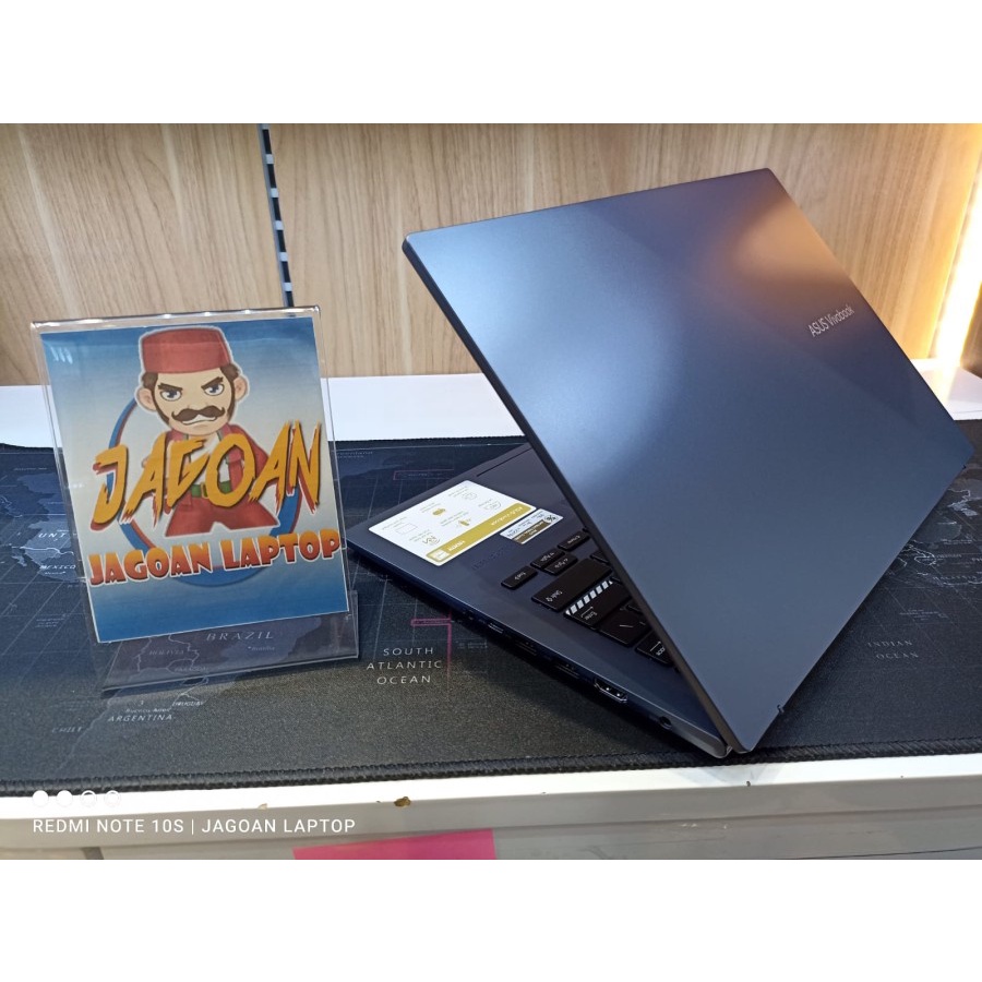 LAPTOP MURAH GAMING ASUS VIVOBOOK 14X M1403QA VIPS551 RYZEN 5 5600H 8GB 512GB RADEON 7 14 WUXGA IPS FP WIN11 + OHS QUIET BLUE