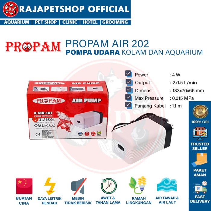 Aerator ORIGINAL Airator Aquarium Aerator Aquarium Mini Aerator 4 Lubang Aerator Kolam Aerator Bater