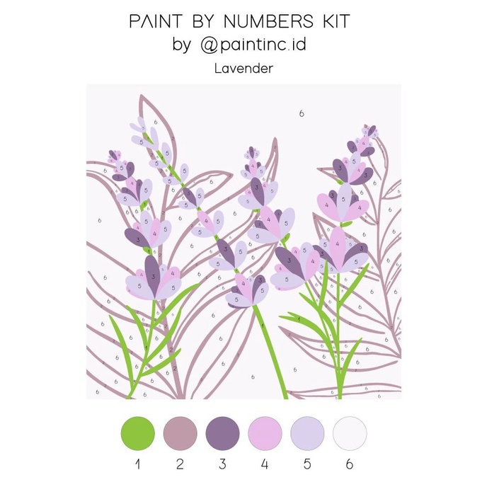 

[COD] Paint by Numbers Kit: Lavender | Paint Inc. ID | Painting Kit PRODUK TERBATAS Kode 196