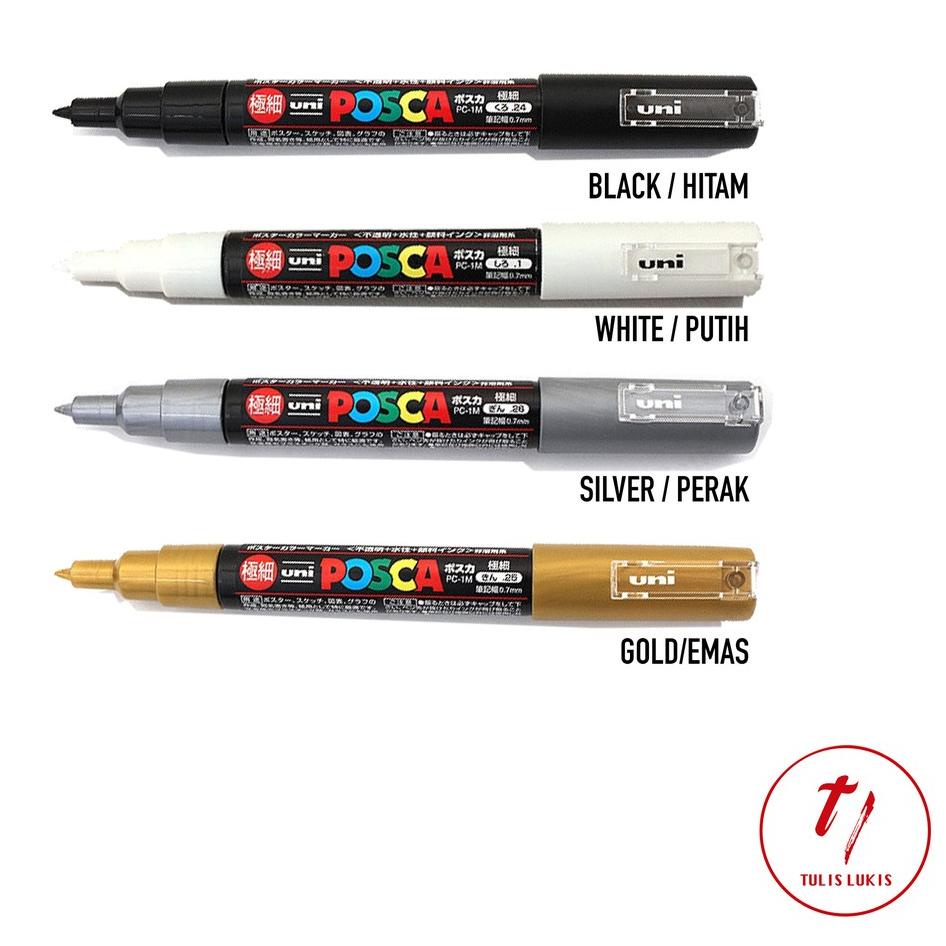 

[KODE L9RFN] SPIDOL UNI POSCA MARKER PC - 1M (EXTRA FINE POINT) TIP 0.7mm