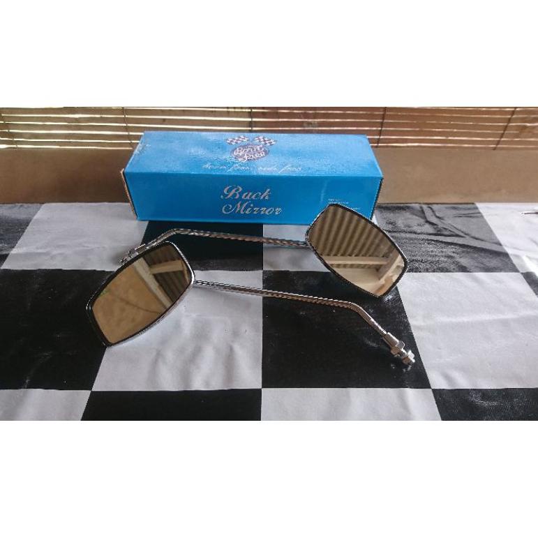 [BLK.18Oc22ᴬ] Spion vespa klasik gagang panjang chrome, cocok untuk Vespa px, ps, Strada, Super, Spr