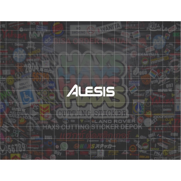 Cutting Sticker Alesis Ukuran 4 Cm Untuk Motor Mobil