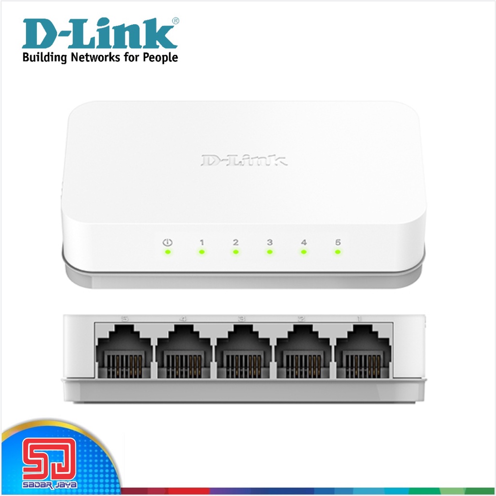 D-Link DES-1005C Ethernet Desktop Switch Hub 5 Port 100 Mbps - Plastik
