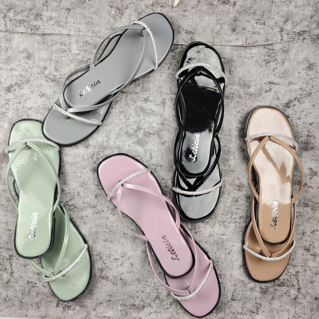 Leony - YURI Sandal Flat Wanita