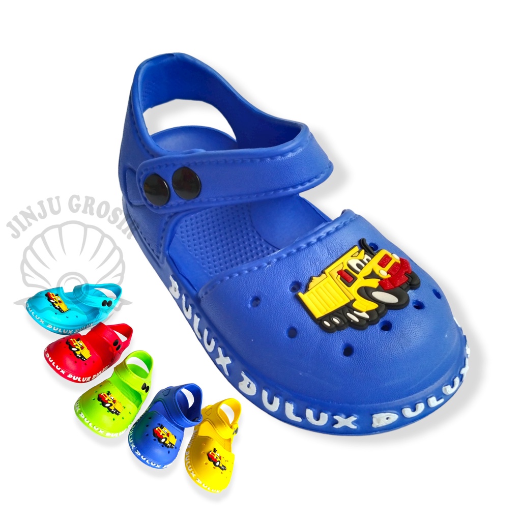 Sandal Anak Laki Laki Sendal Balita Cowok Umur 1 2 3 4 Tahun Tali Belakang Bahan Karet/ Eva Ringan M