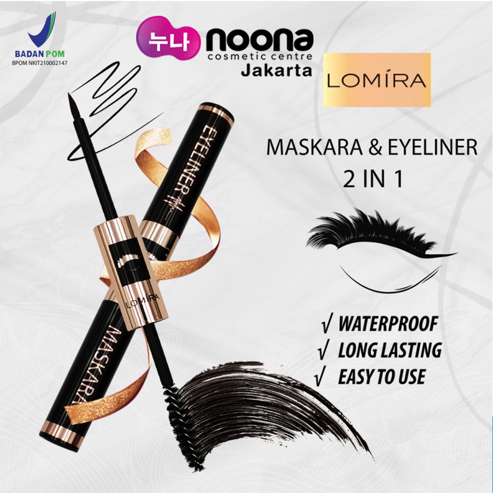 LOMIRA 2 IN 1 MASCARA + EYELINER