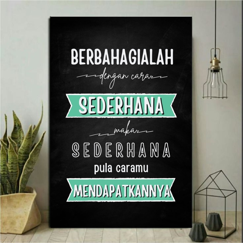 POSTER KAYU QUOTES ISLAMI - HIASAN DINDING - WALL DECOR - POSTER QUOTES ISLAMI FOTO QUOTES ISLAMI - 