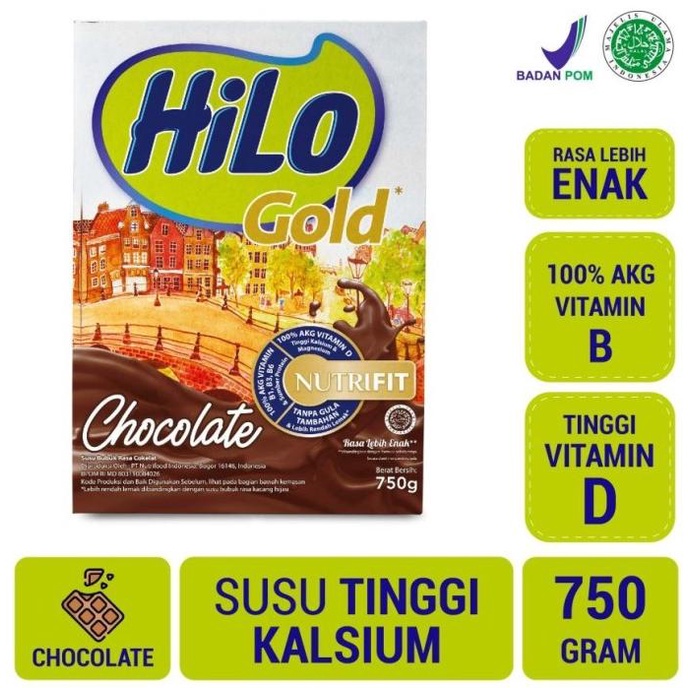 

[ COD ] HiLo Gold CHOCOLATE 750 gr Susu Bubuk Coklat