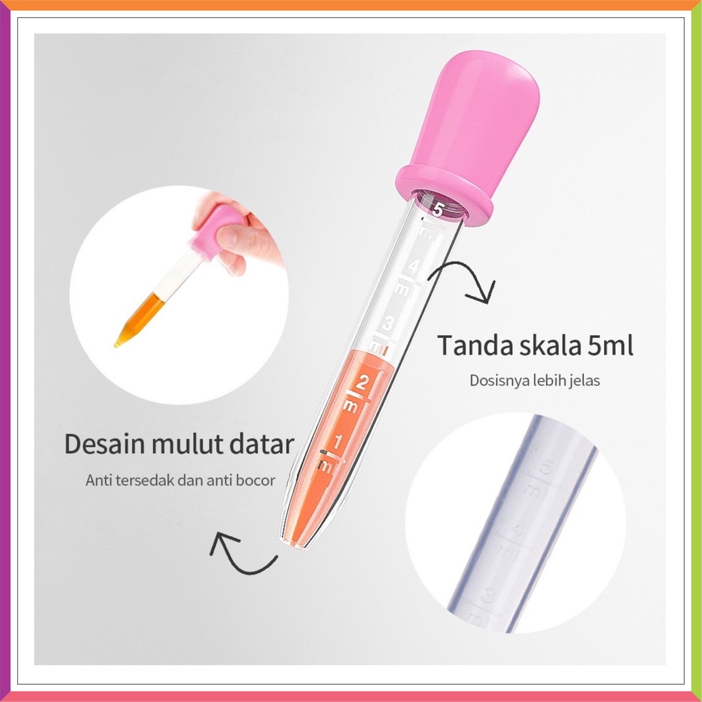 ❤ Fashionbabies ❤ PIPET TETES OBAT BAYI 5ML | PIPET TETES ​MINUM OBAT JUS BAYI