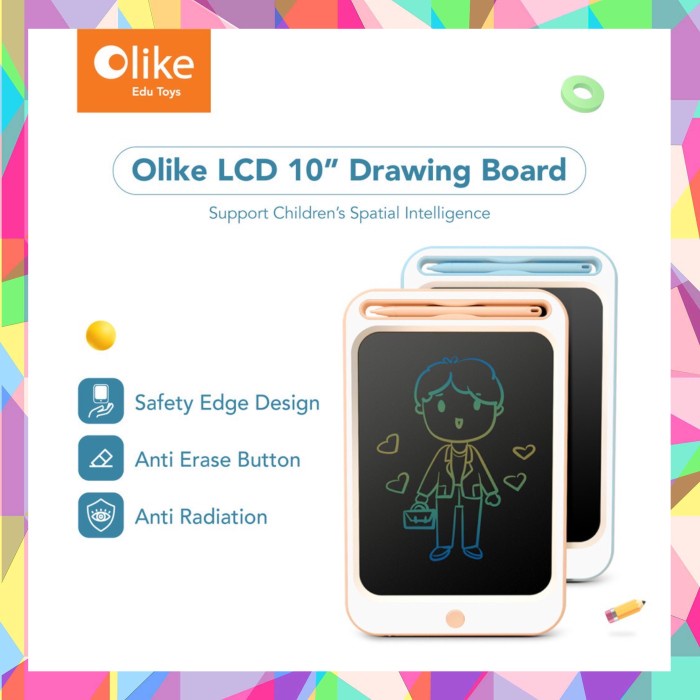Tablet Termurah Olike Lcd Drawing Board 10" - Notepad Olike Oase Original