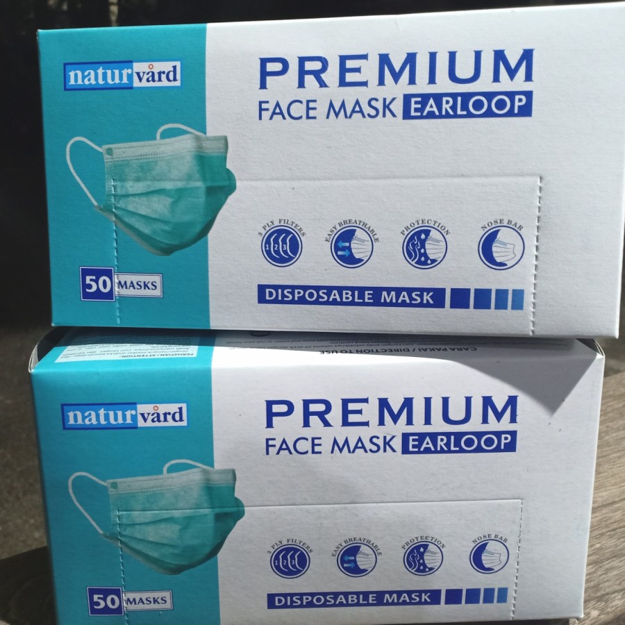 Baru Masker non Medis Earloop mask 50pcs 3 layer Disposable Mask Masker Biru non Surgical Termurah!