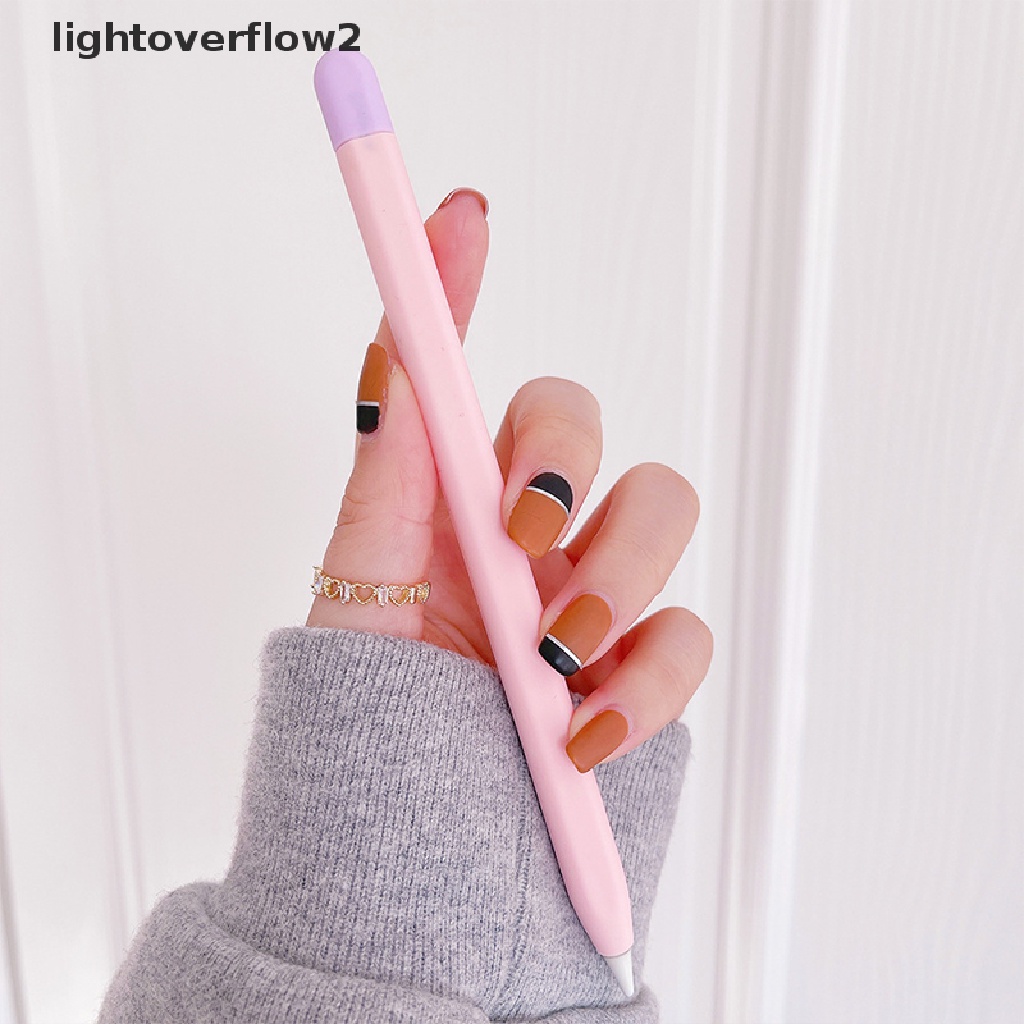 (lightoverflow2) Casing Silikon Apple Pencil Generasi 2 Anti Hilang / Slip (ID)