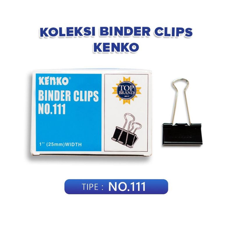 

Binder Clip Kenko No. 111 (1 kotak isi 12pcs)