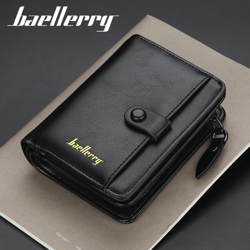 BAELLERRY D9153 Dompet Pria Wanita Bahan Kulit PU Leather Premium WATCHKITE WKOS