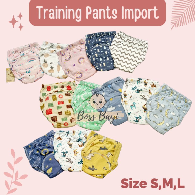 BOSS BAYI - Training Pants Anak Import / Potty Pants / Celana Dalam untuk Toilet Training