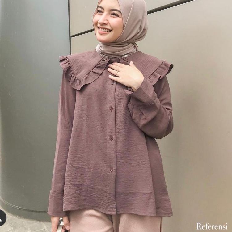 Siap Kirim DERA BLOES URAGIRI~BLOES BAHAN Crinkle URAGIRI