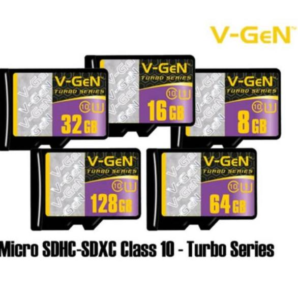 Cek Disini--Micro SD V-gen Memory Card 8gb 16gb 32gb 64gb 128gb Class 10 Turbo Vgen Original Mmc Sdh