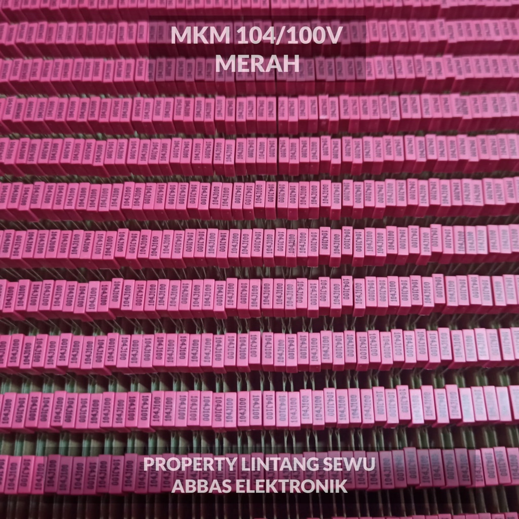KAPASITOR CAPASITOR MKT 104-100V 100 NANO 100 VOLT