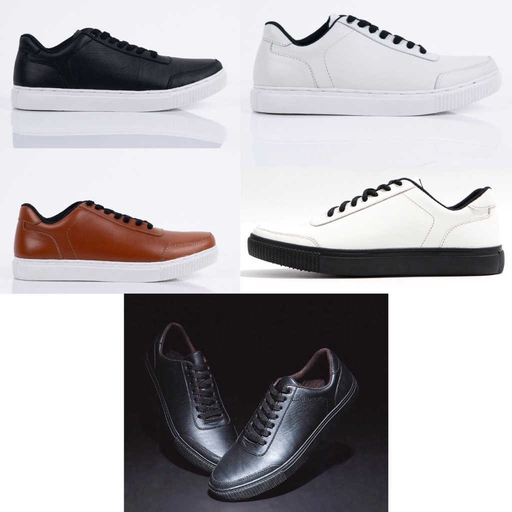 Sepatu Sneakers Pria Aregon Zurich KULIT ASLI