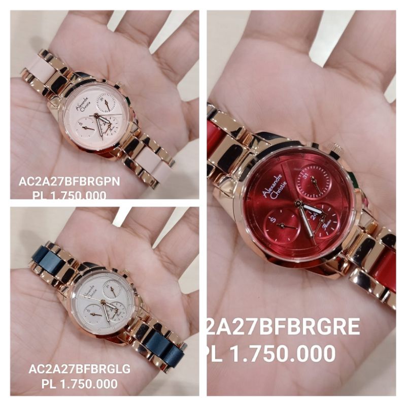 Jam Tangan Wanita Alexandre Christie Ac 2A27 Original Garansi Resmi