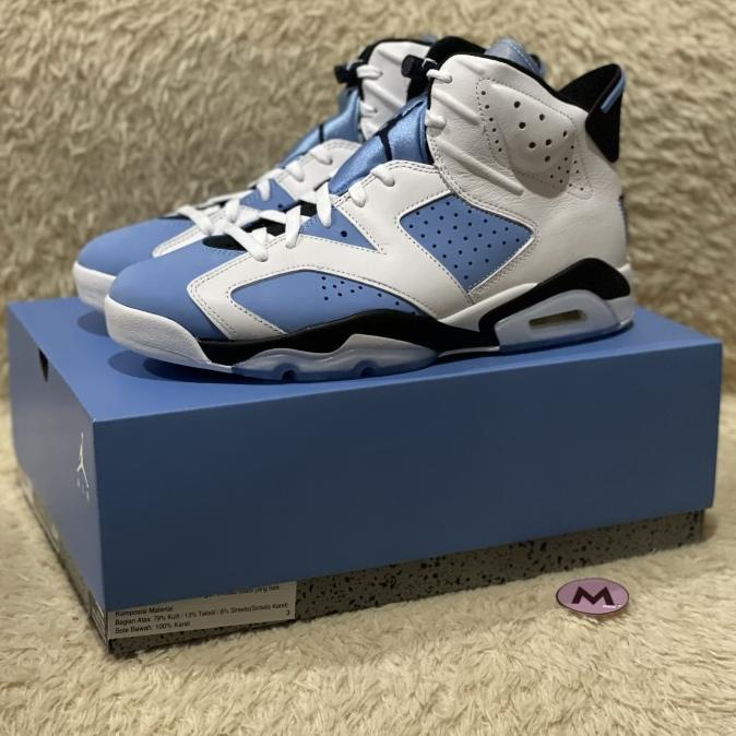 Nike Air Jordan 6 Retro UNC Home BNIB ORIGINAL Murah Termurah