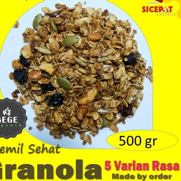 

10.10 Flash Sale Homemade Granola Mix Creation - isi lebih lengkap 500 gram grosir
