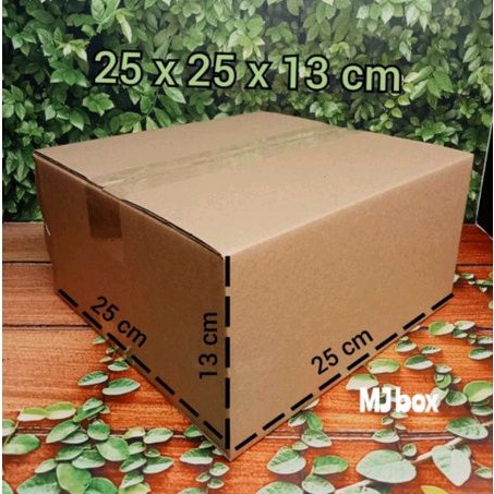 

kotak kardus uk 25x25x13 cm.... ST single wall kardus box packing serbaguna polos dan kualitas premium