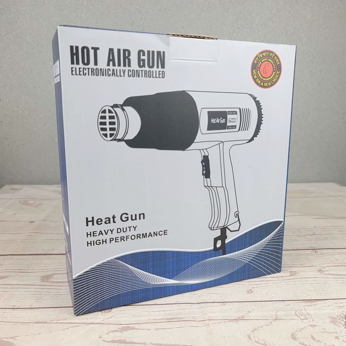 ZHCY Electric Hot Air Gun Dryer Heat Solder Thermal with LED Display 2000 W - QR-866A - Blue