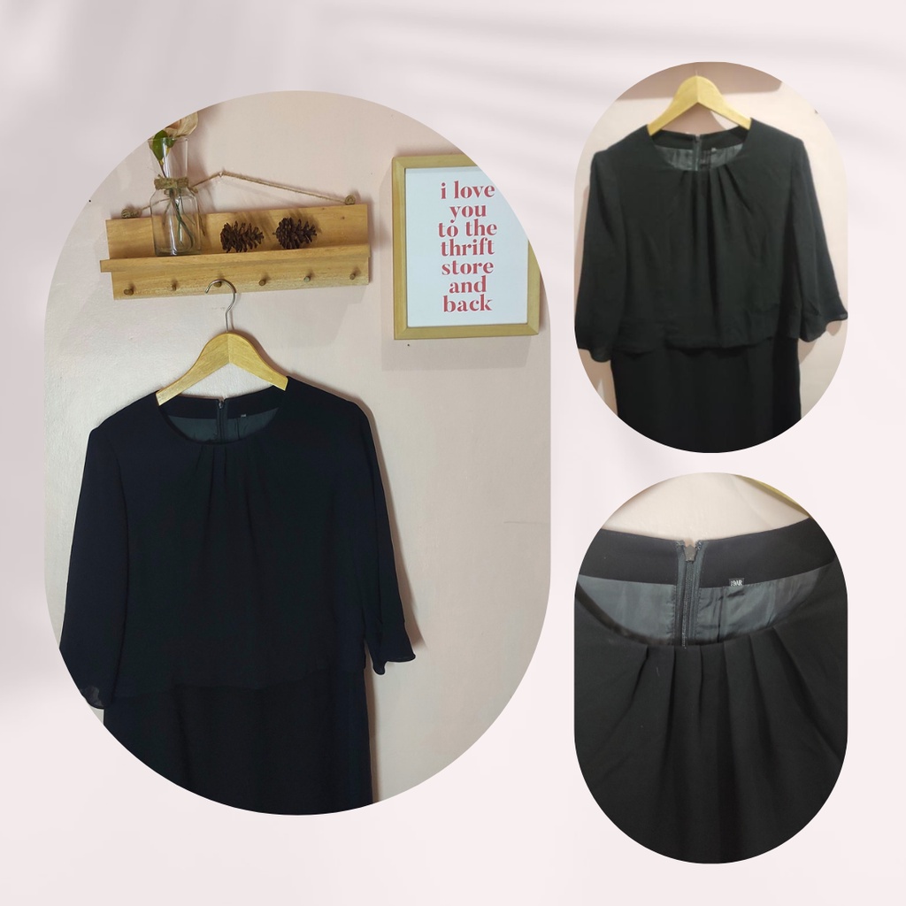 FORMAL BLACK DRESS - DRESS FORMAL HITAM PREMIUM