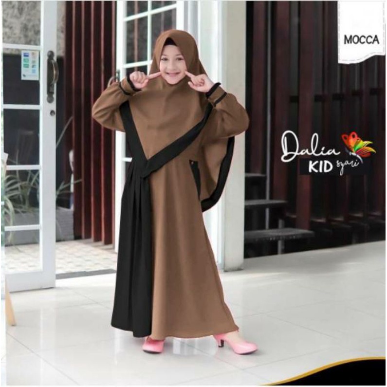 DALIA KIDS  GAMIS ANAK  FREE HIJAB/KHIMAR