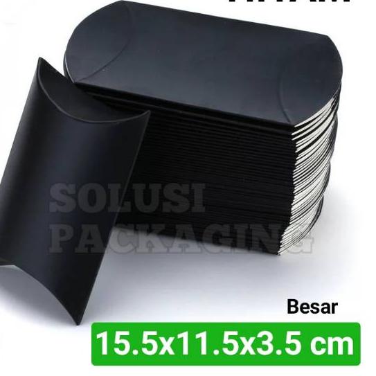 

EXCLUSIVE!36 PCS PILLOW BOX HITAM TIPE H3 KOTAK AKSESORIS KARDUS/KOTAK SOUVENIR KADO HADIAH PERNIKAHAN GIFTBOX|SQ7
