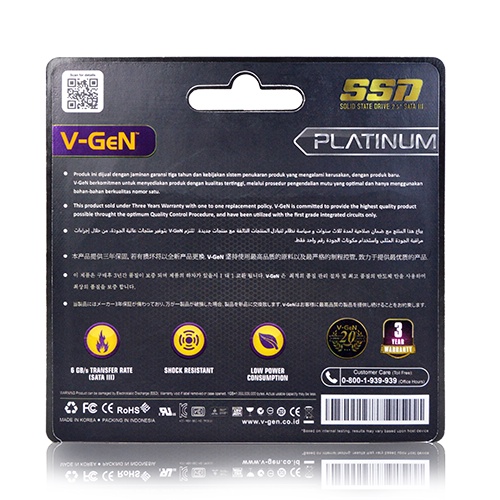 V-GeN PLATINUM SATA 128GB VGEN - SATA 2.5mm