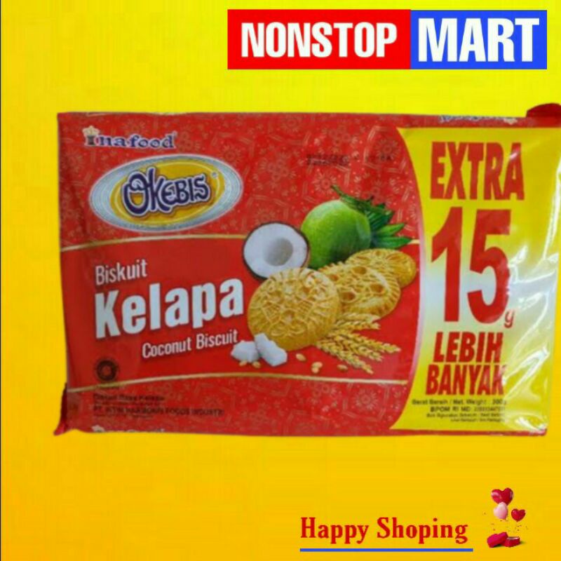 Jual Okebis Inafood Biskuit Kelapa 300 Gram Shopee Indonesia